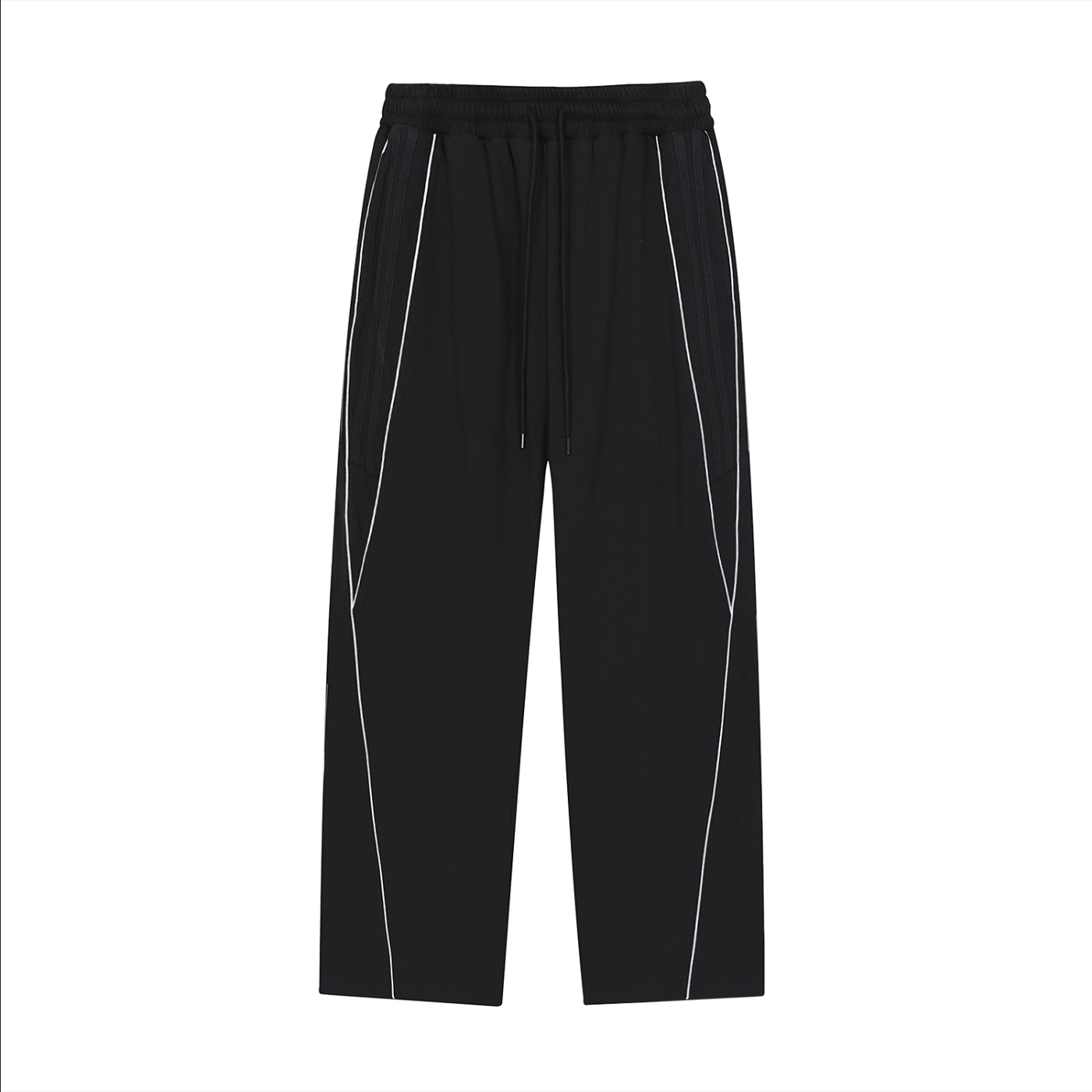 71  Striped Straight-Leg Sweatpants