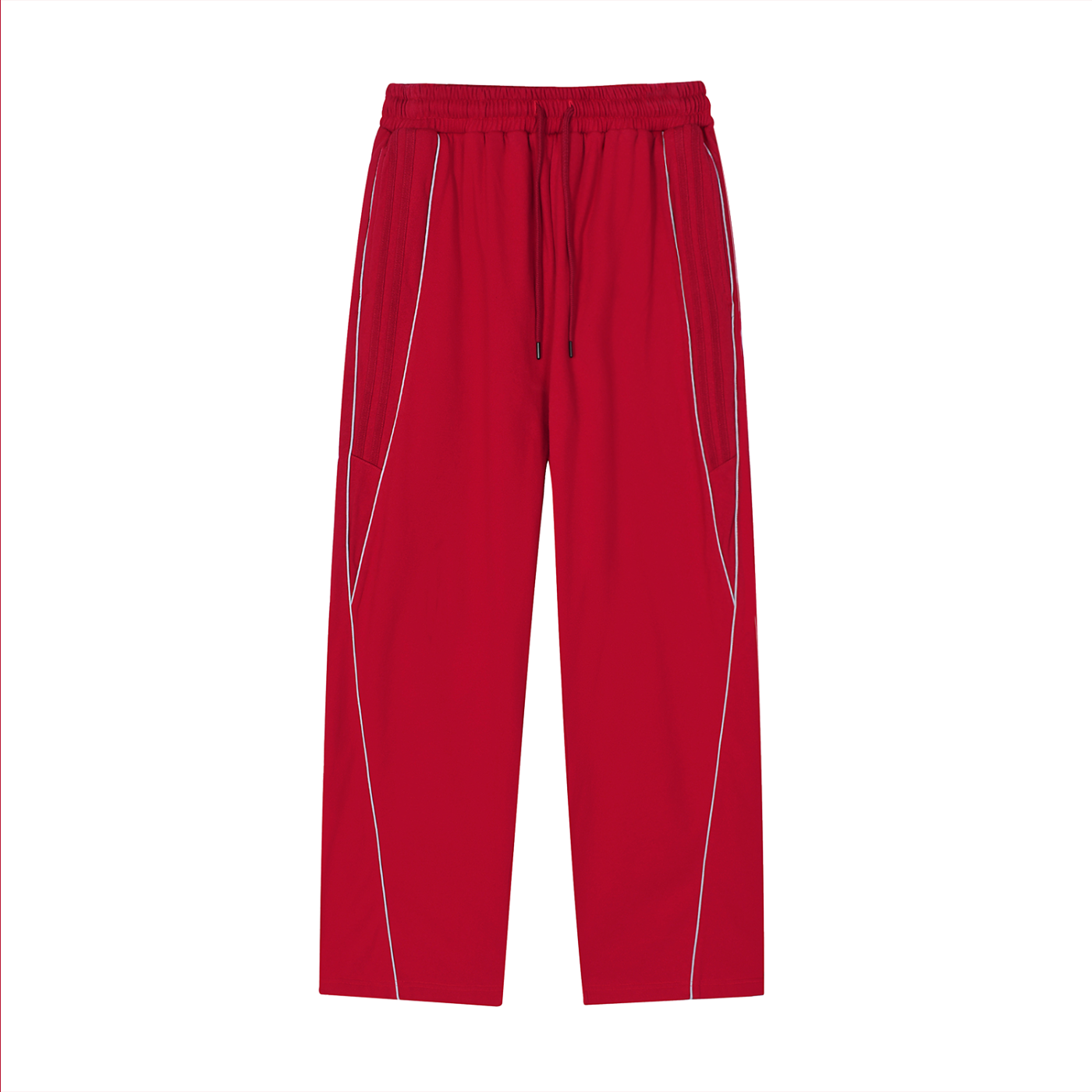 71  Striped Straight-Leg Sweatpants