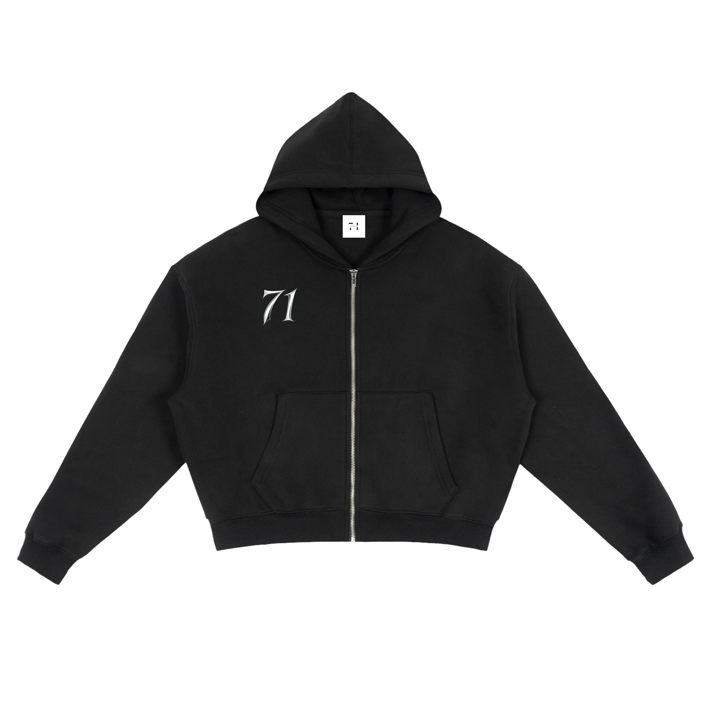 71 OG zip up Boxy Hoodie