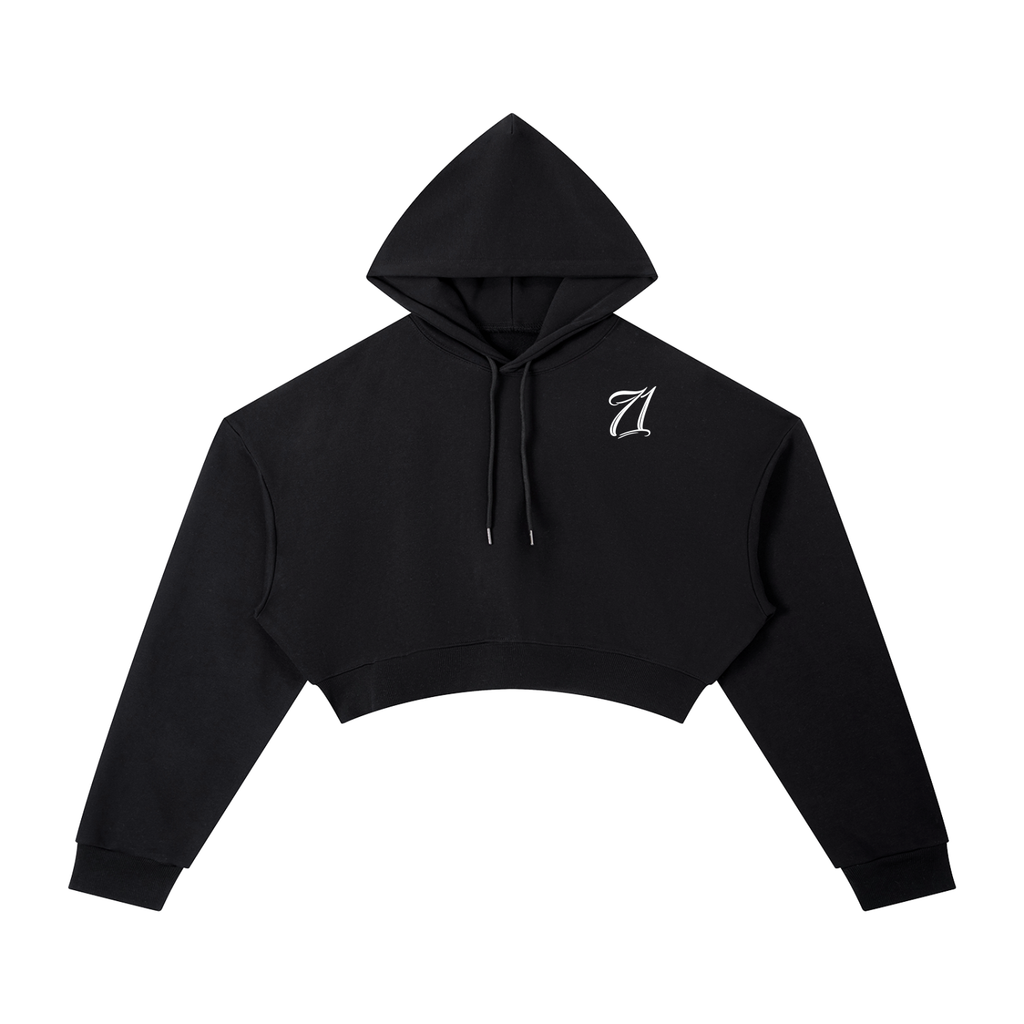 Womens Essential Cropped Hoodie