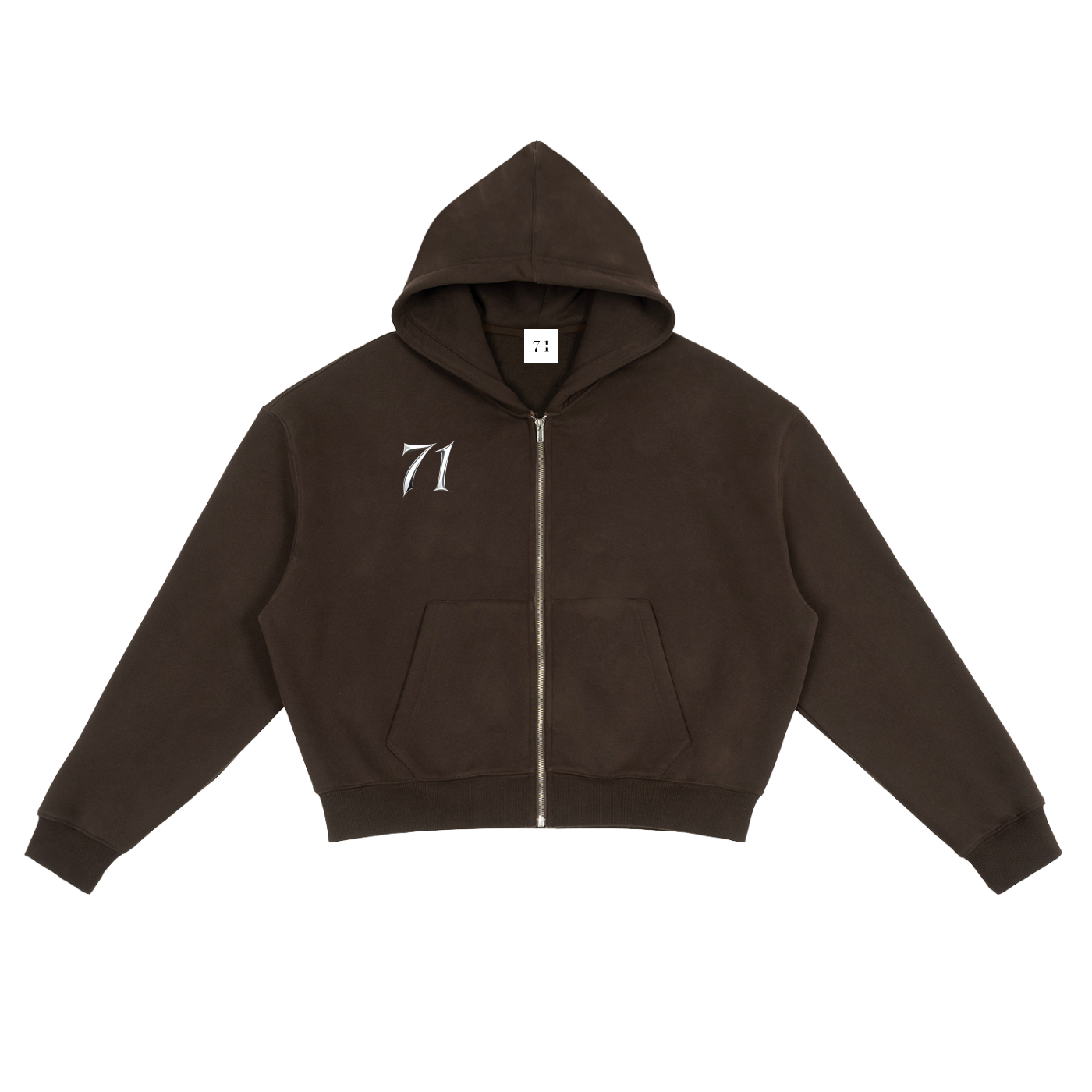 71 OG zip up Boxy Hoodie