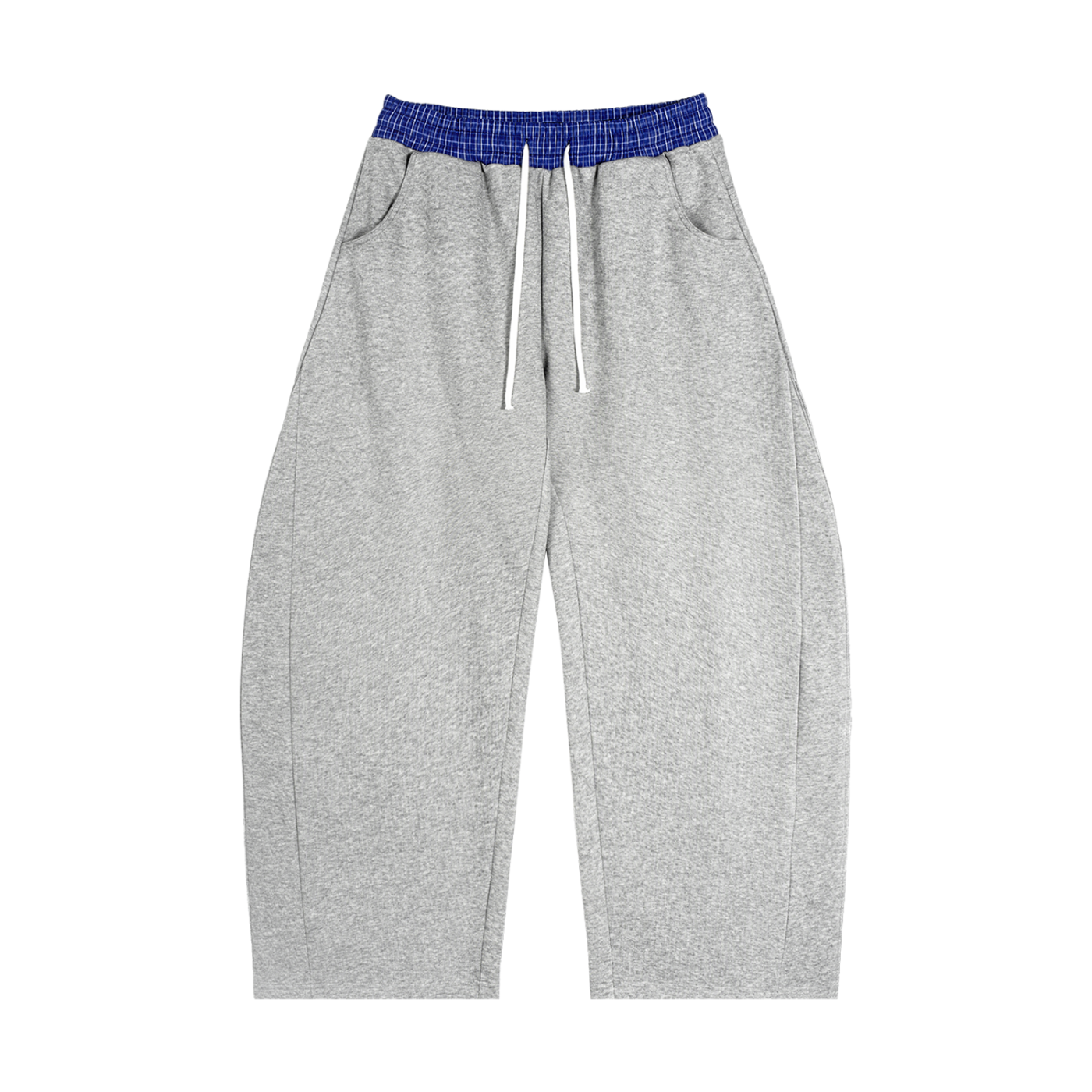 71 Plaid Waistband Barrel Sweatpants