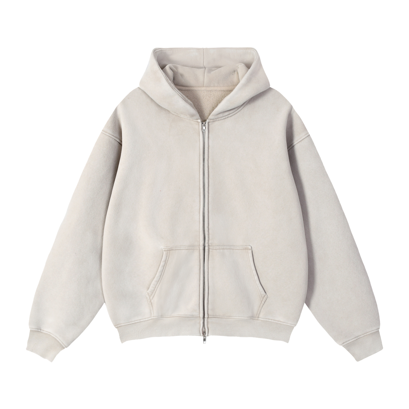 71 Zip Boxy Fleece Hoodie