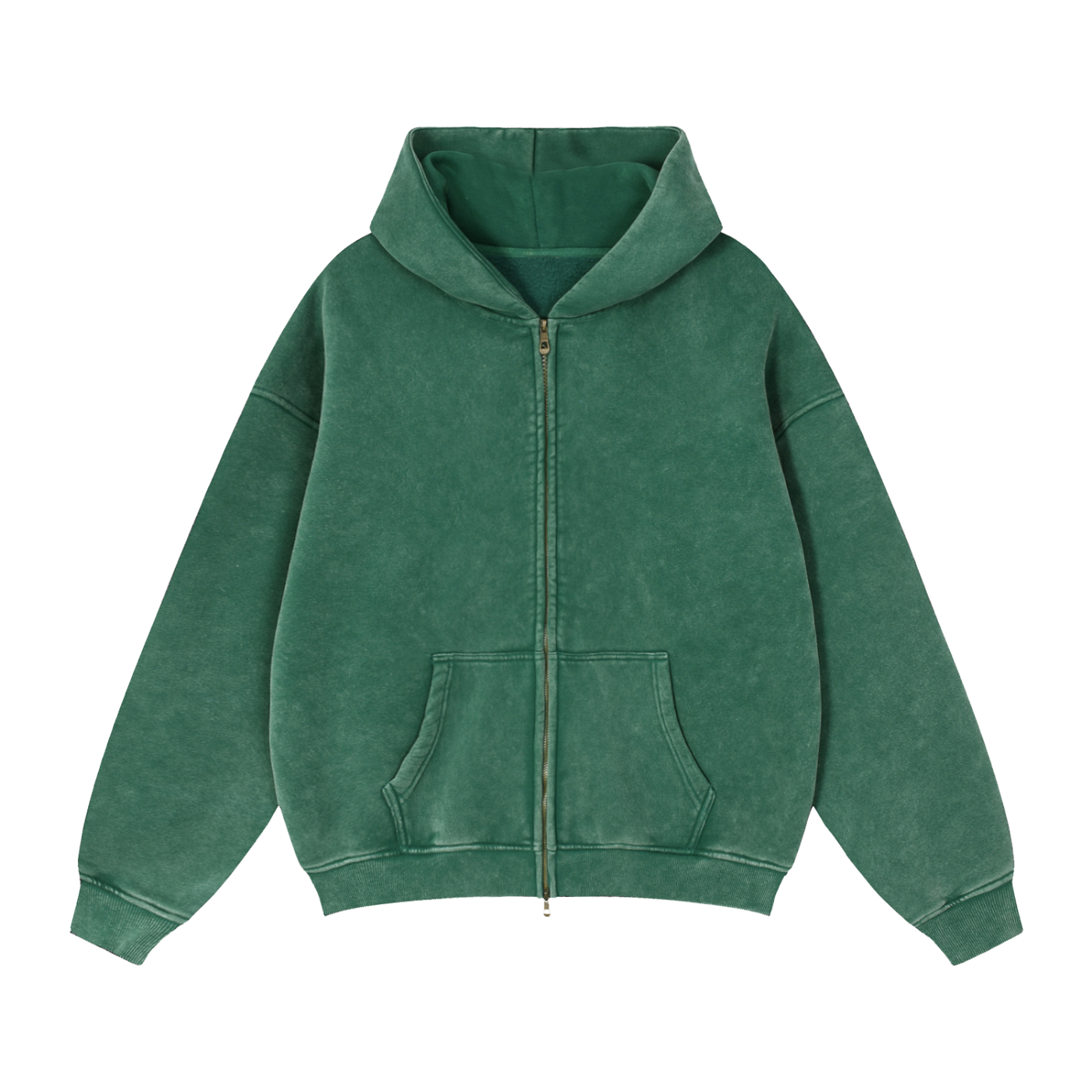 71 Zip Boxy Fleece Hoodie