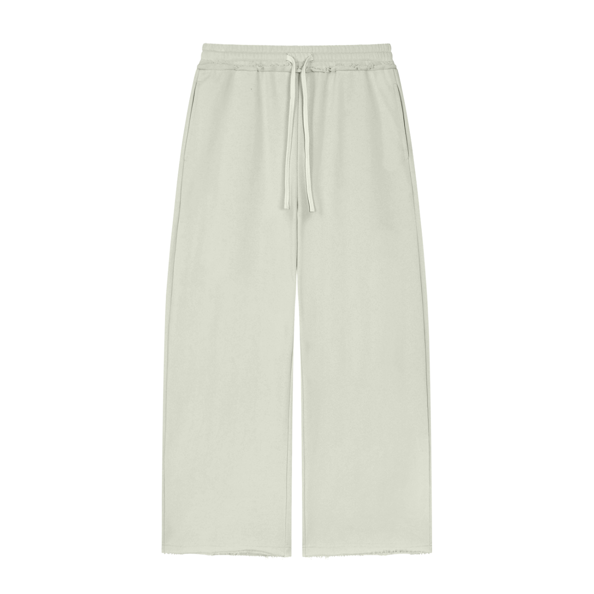 Women’s Wide Leg Raw Edge Sweatpants