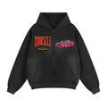 Sunfade Two-way Zipper Boxy Fleece Hoodie