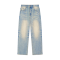 71 Sun Fade Raw Hem Denim Jeans