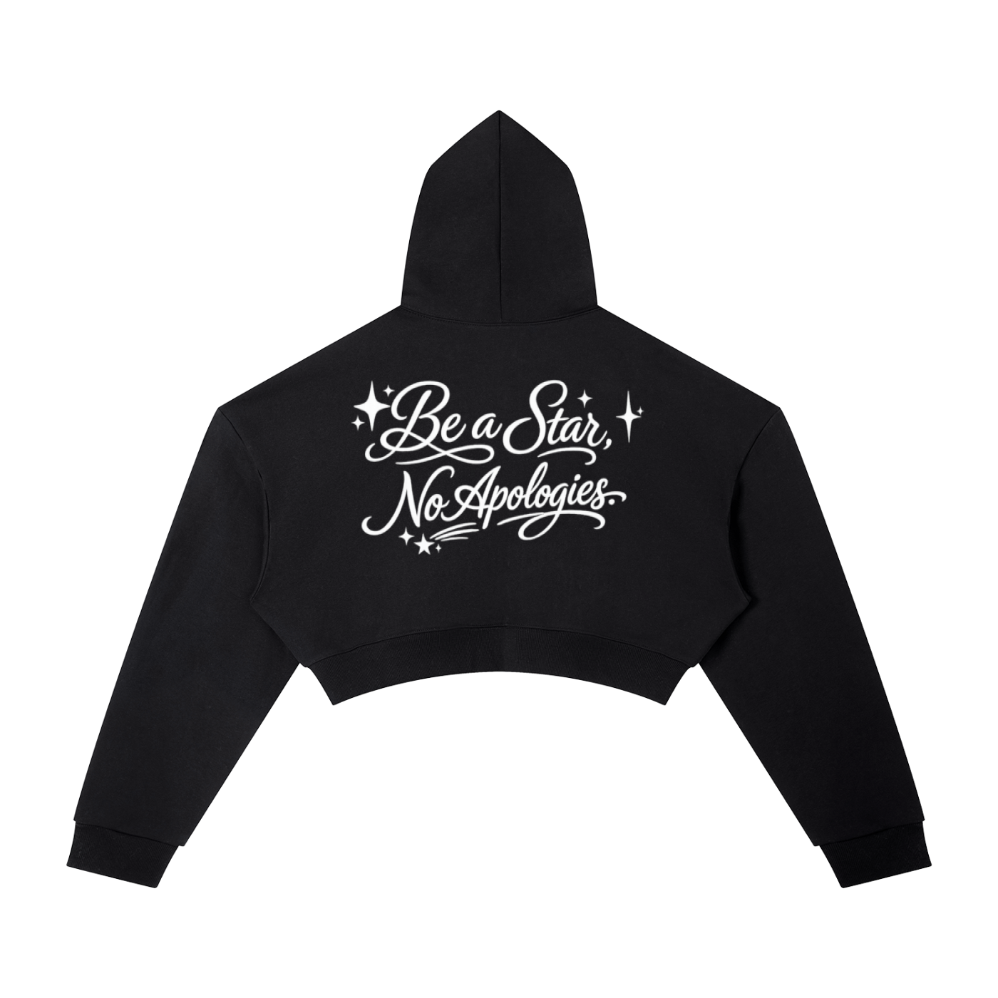 Womens Essential Cropped Hoodie