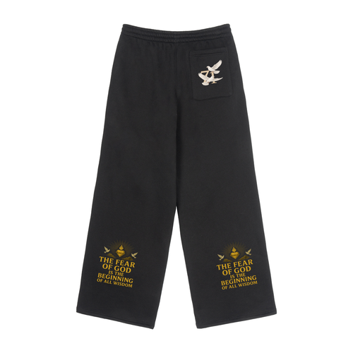 71 Fleece Drawstring Straight-Leg Sweatpants