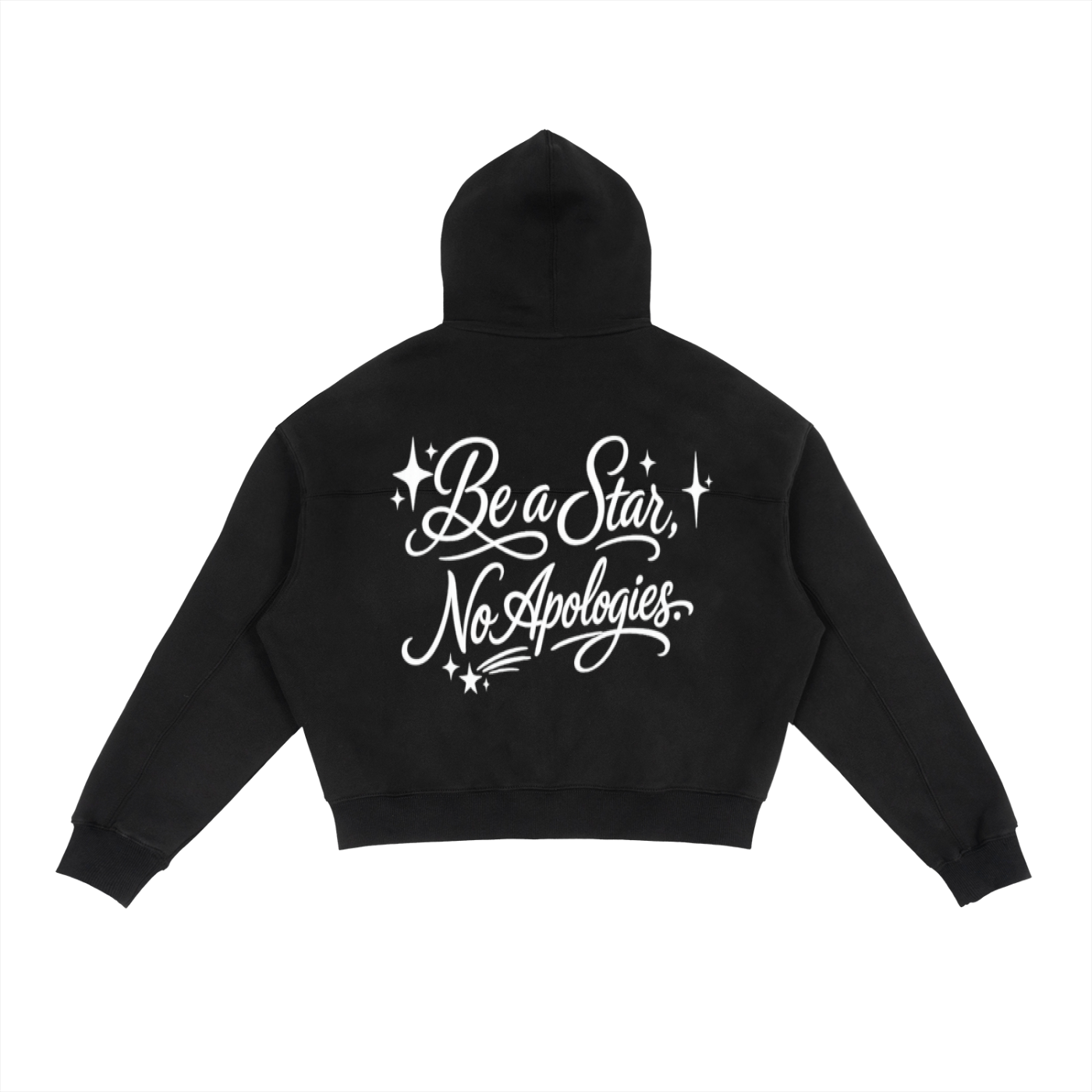 Star 71 Zip-Up Boxy Hoodie