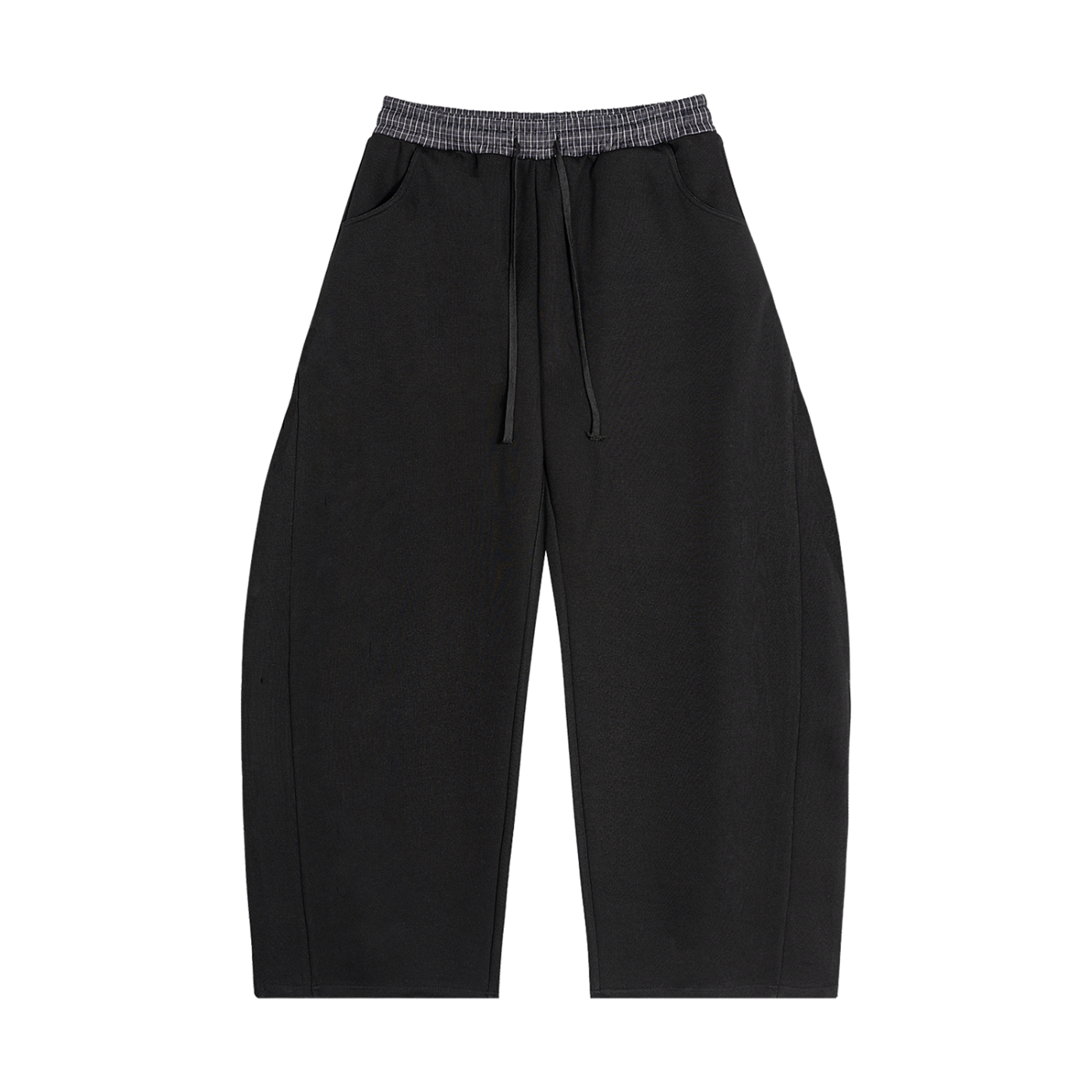 71 Plaid Waistband Barrel Sweatpants