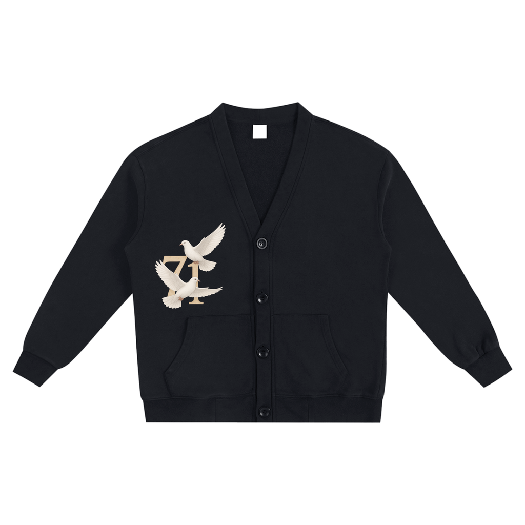 Snow Washed Sweat Cardigan