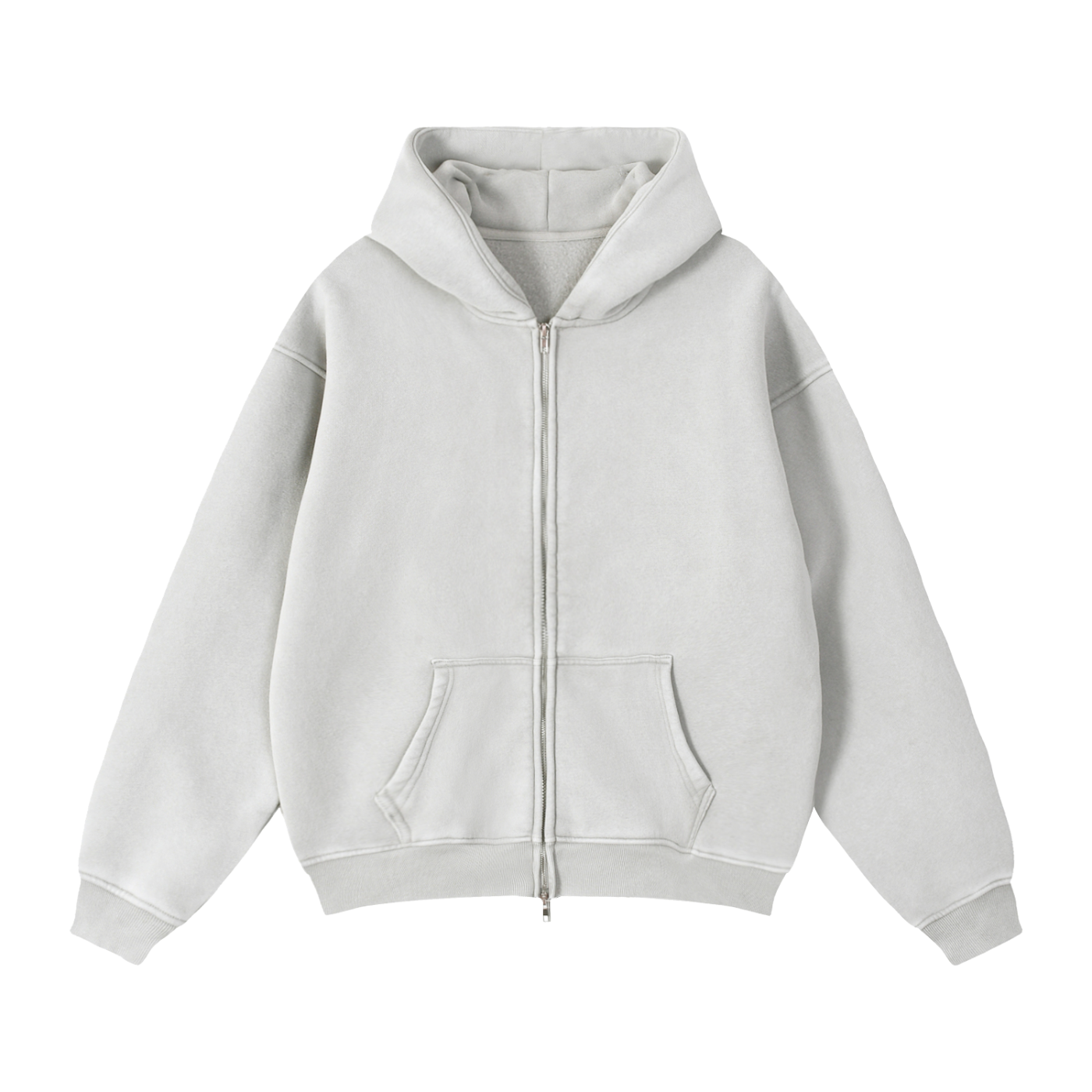 71 Zip Boxy Fleece Hoodie