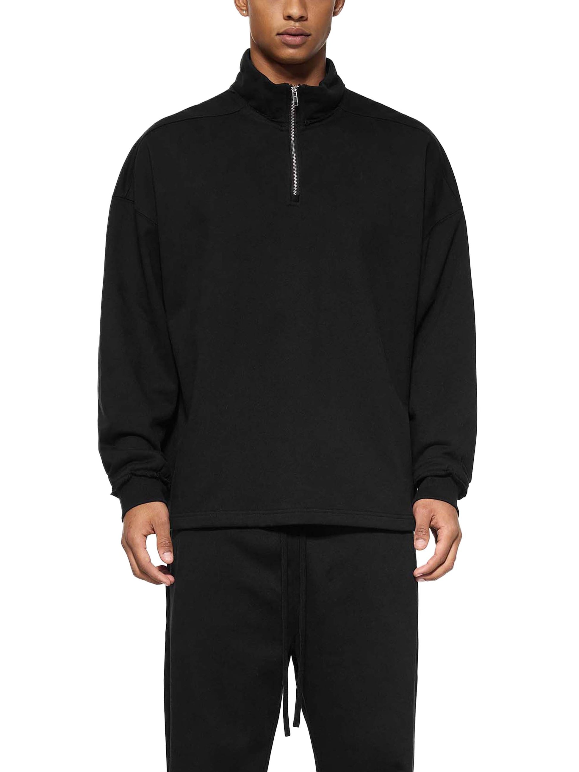 71 Quarter Zip Rolled Edge Fleece Sweatshirt